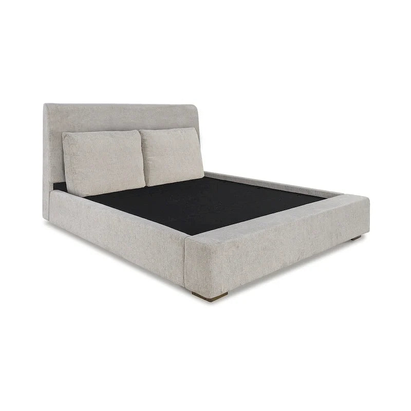 Letto imbottito con piattaforma Cabalynn color marrone chiaro Signature Design by Ashley
