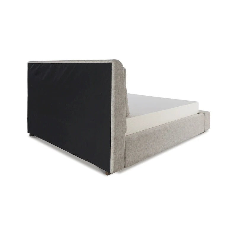 Letto imbottito con piattaforma Cabalynn color marrone chiaro Signature Design by Ashley