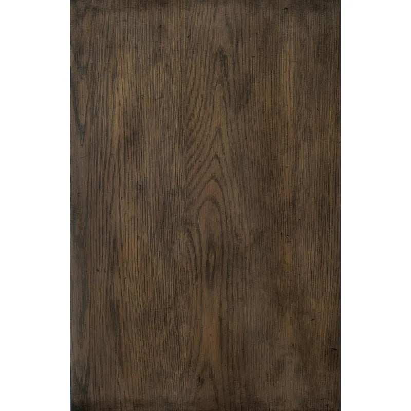 Table de chevet 3 tiroirs finition chêne brun 1 pièce