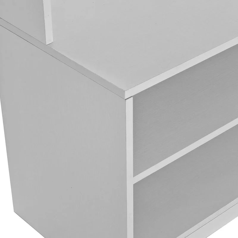 Porte-manteau de style moderne avec banc à chaussures, rangement à chaussures, étagères de rangement et panneau perforé, pour l'entrée et le couloir, le salon