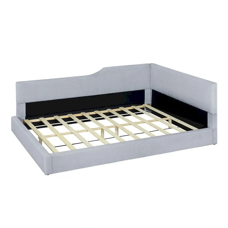 Divano letto a L completo con struttura solida