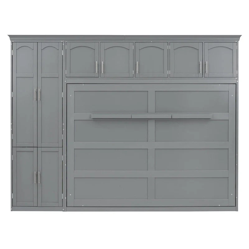 Lit escamotable Queen Smart Murphy avec armoire et rangements, système personnalisable