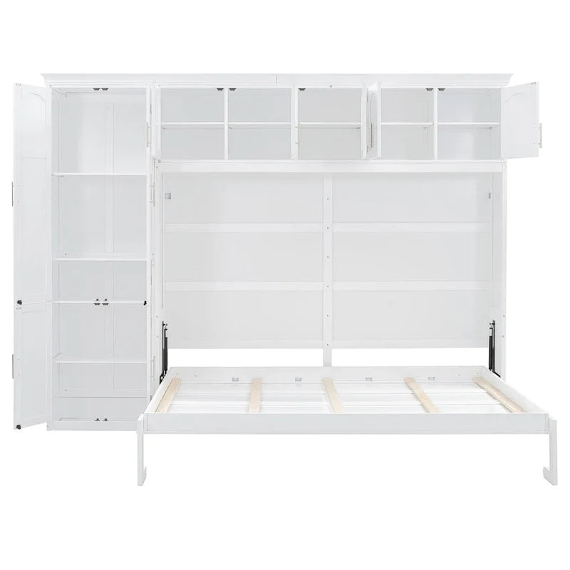 Lit escamotable Queen Smart Murphy avec armoire et rangements, système personnalisable