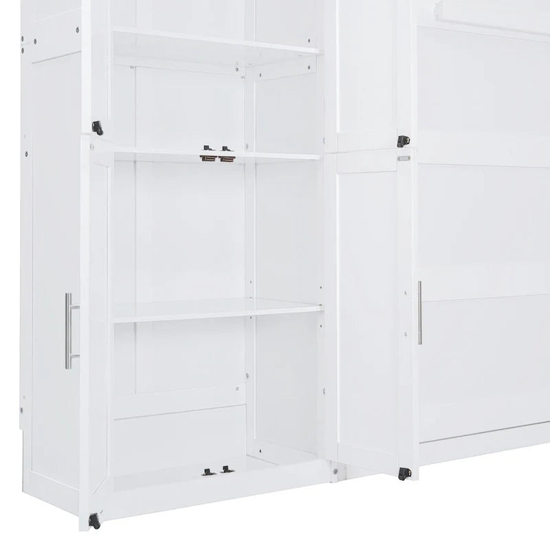 Lit escamotable Queen Smart Murphy avec armoire et rangements, système personnalisable
