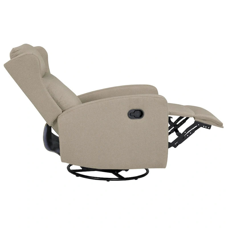 Fauteuil inclinable pivotant à bascule pour salon, pivotant à 360 degrés, fauteuil inclinable moderne réglable avec support lombaire