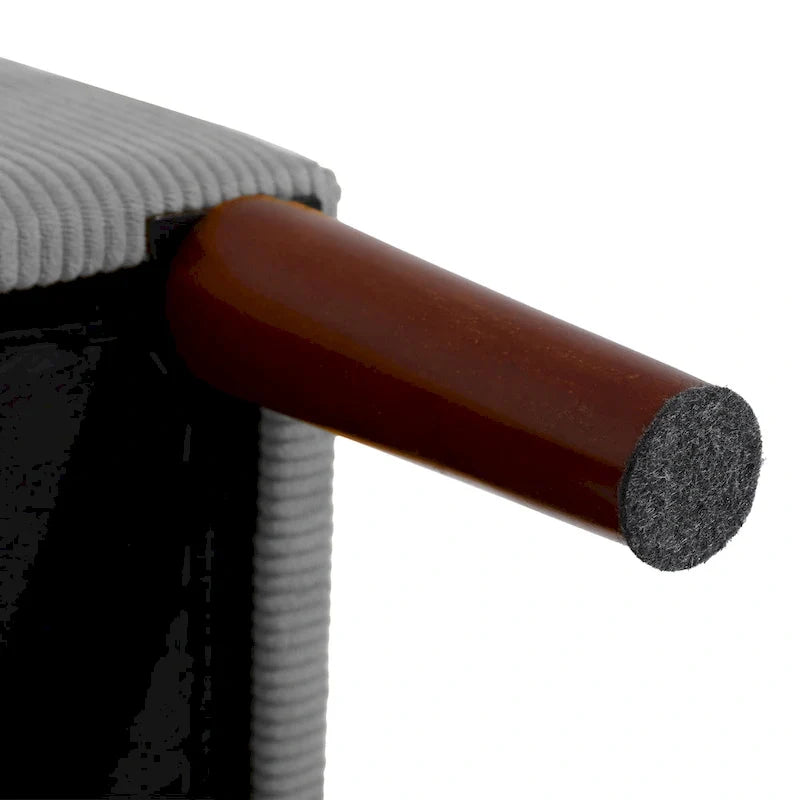 Fauteuil d'appoint rembourré à dossier réglable avec pouf de rangement