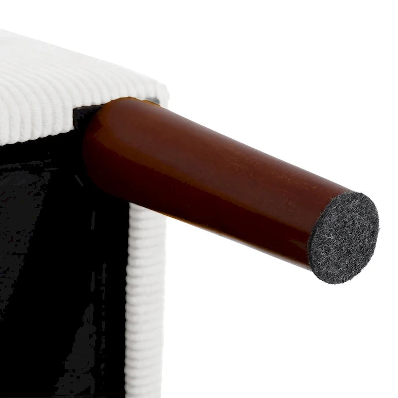 Fauteuil d'appoint rembourré à dossier réglable avec pouf de rangement