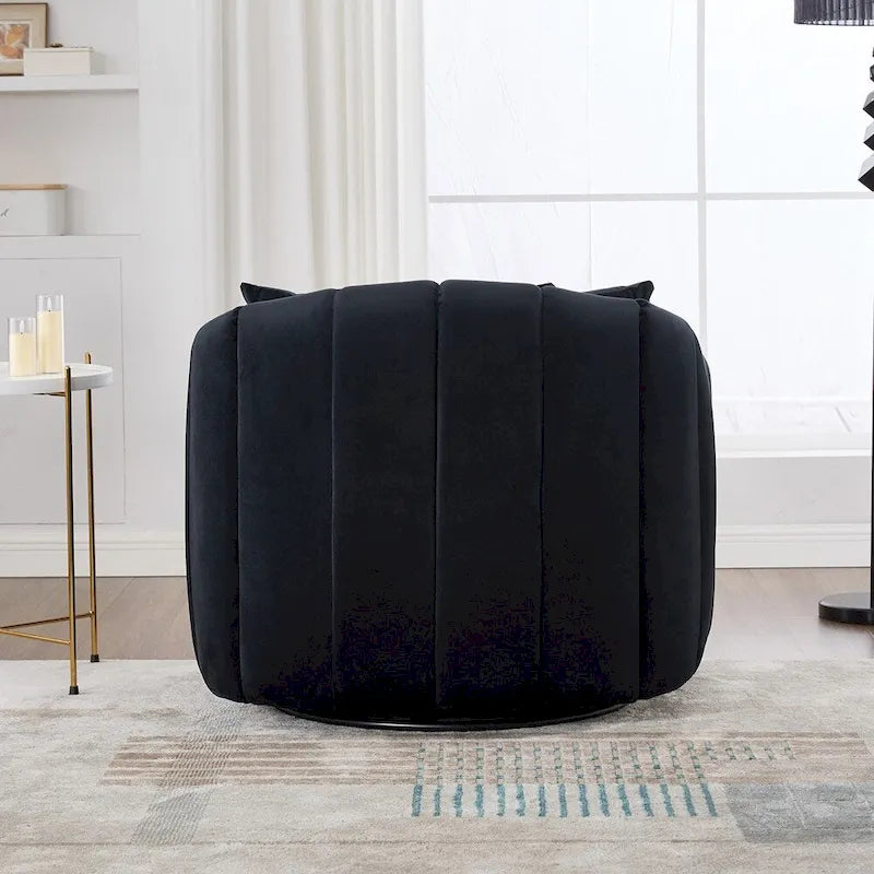 40.35W Upholstered Oversized 360 Swivel Accent Barrel Chair