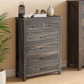 Commode verticale Moasis Rustic à 6 tiroirs, tour de rangement