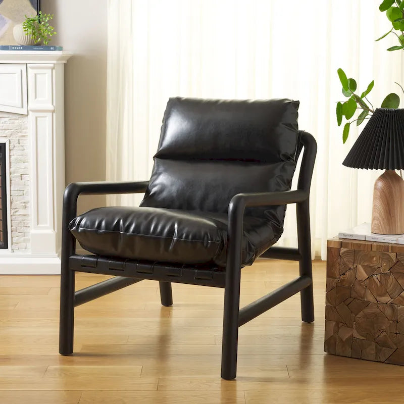 Fauteuil d'appoint Claxon SAFAVIEH Home - 30 larg. x 34 prof. x 32 haut. (po)