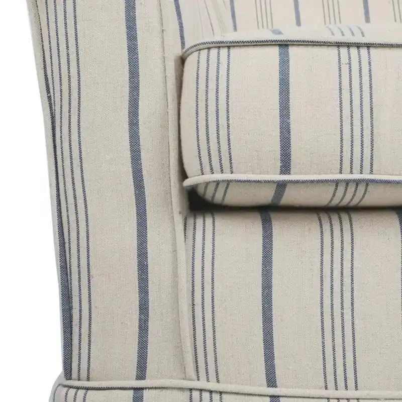 Accent Swivel Chair, Modern Round Barrel Back, Soft White Gray Fabric