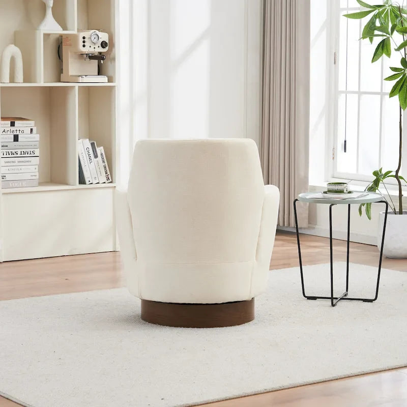 360 Degree PU Leather Swivel Accent Chairs for Living Room,Bedroom