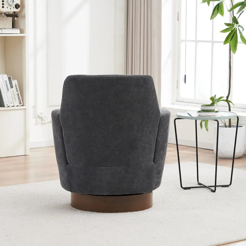 360 Degree PU Leather Swivel Accent Chairs for Living Room,Bedroom