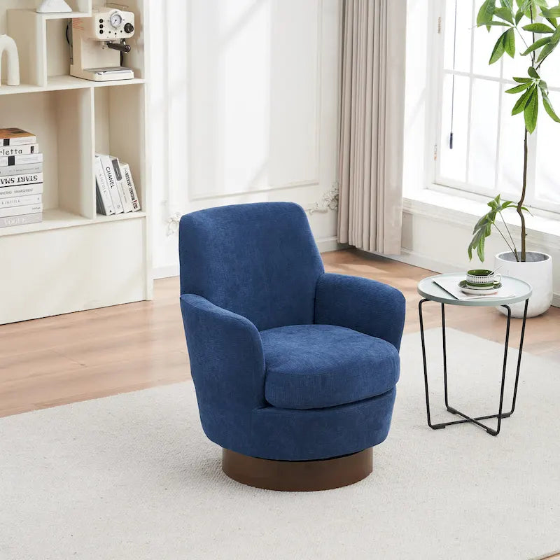 360 Degree PU Leather Swivel Accent Chairs for Living Room,Bedroom