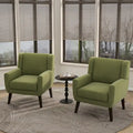 Fauteuil d'appoint rembourré moderne (lot de 2)