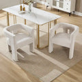 Comfortable Fabric Upholstered Dining Chair Set for Various Spaces