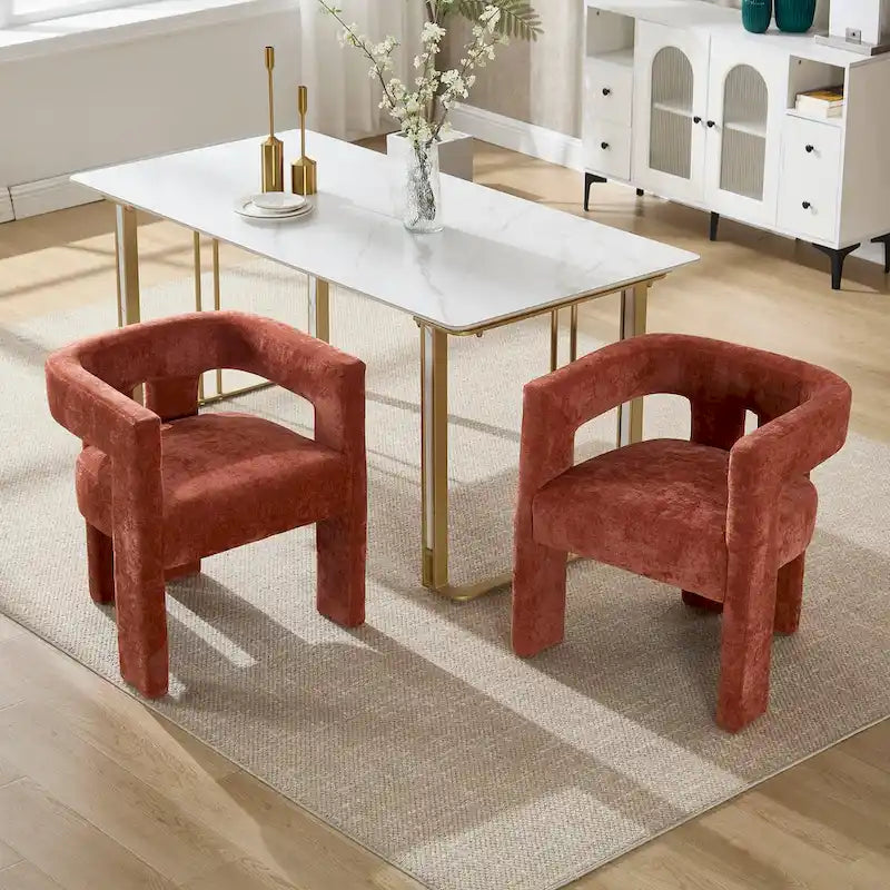 Comfortable Fabric Upholstered Dining Chair Set for Various Spaces