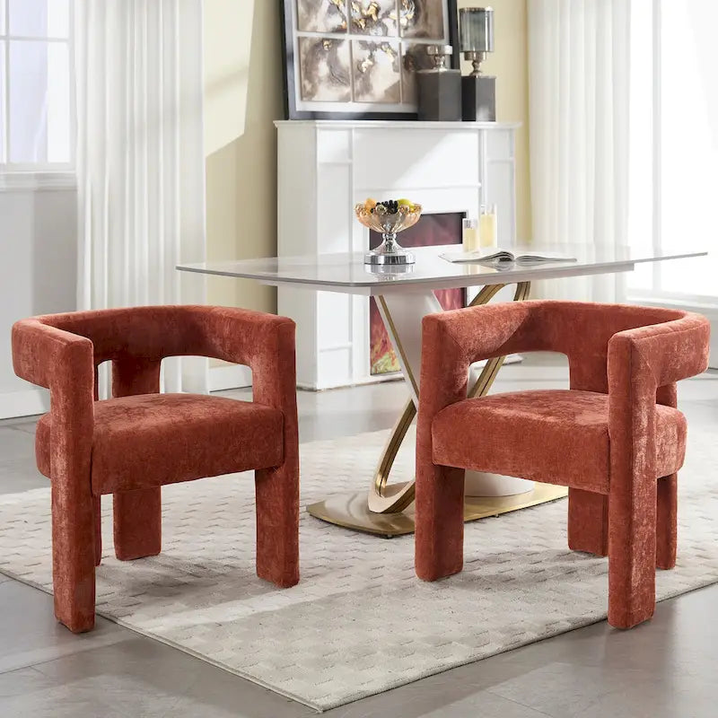 Comfortable Fabric Upholstered Dining Chair Set for Various Spaces