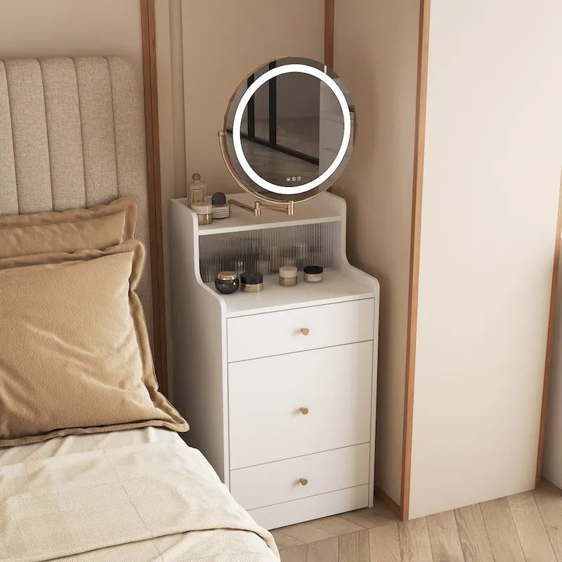 Toeletta 3 in 1 con specchio e luce