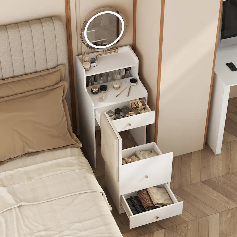 Toeletta 3 in 1 con specchio e luce