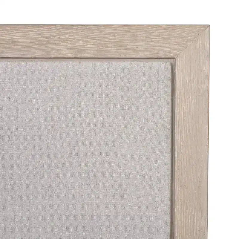 Lit capitonné Durem II de style moderne classique en bois massif de Furniture of America