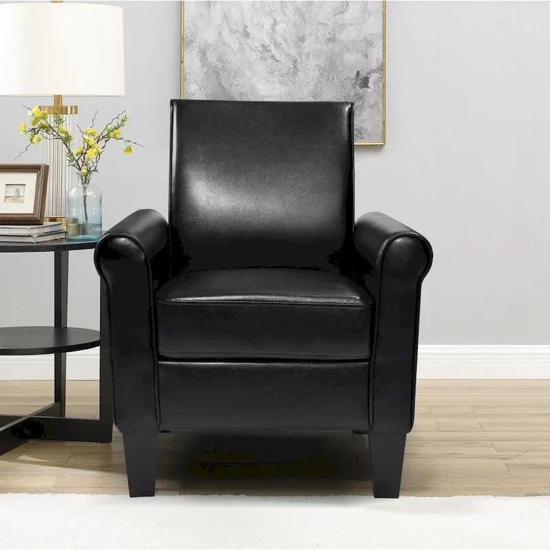 Chaises d'appoint Roomfitters, fauteuil confortable, fauteuil de lecture, salon, chambre, bureau, salle d'attente, cuir PU