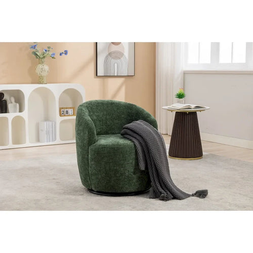25,6 Fauteuil pivotant avec revêtement noir