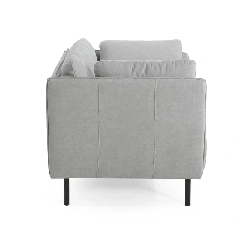 Modern 39.17 Upholstered Accent Chair with Solid Metal Legs and Pillow for Living Room