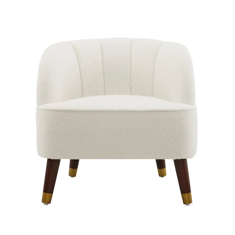 Modern 28.25 Upholstered Accent Chair With Sturdy Rubber Wood Legs for Living Room
