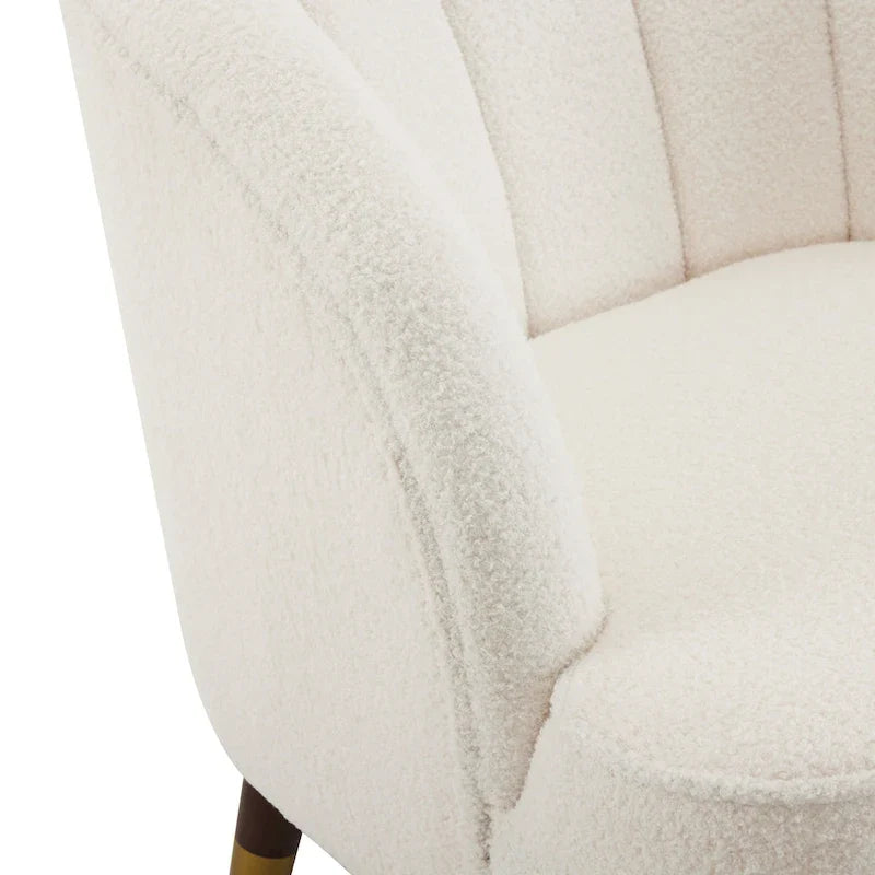 Modern 28.25 Upholstered Accent Chair With Sturdy Rubber Wood Legs for Living Room