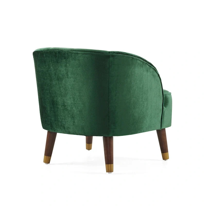 Modern 28.25 Upholstered Accent Chair With Sturdy Rubber Wood Legs for Living Room