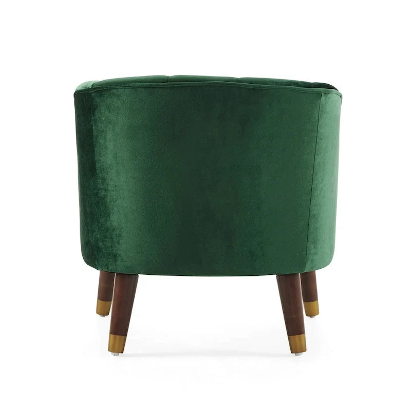 Modern 28.25 Upholstered Accent Chair With Sturdy Rubber Wood Legs for Living Room