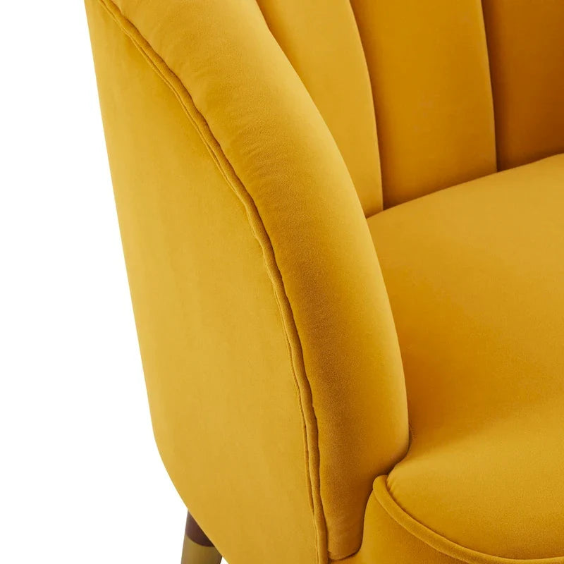 Modern 28.25 Upholstered Accent Chair With Sturdy Rubber Wood Legs for Living Room