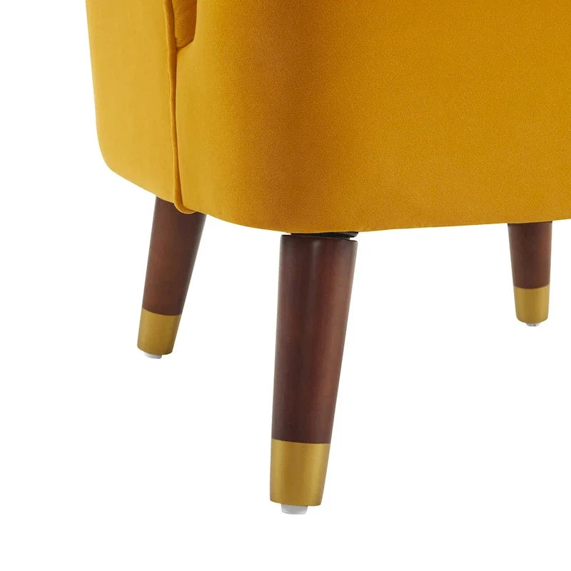 Modern 28.25 Upholstered Accent Chair With Sturdy Rubber Wood Legs for Living Room