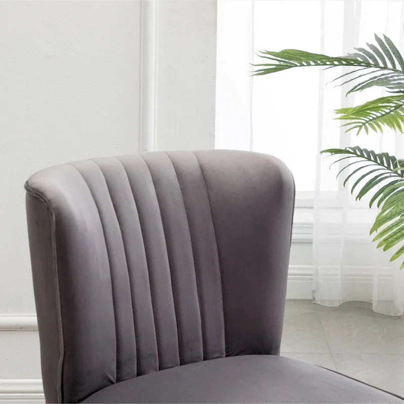 Gray 26 Polyester Accent Chair