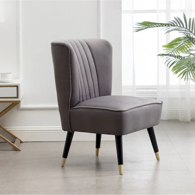 Gray 26 Polyester Accent Chair