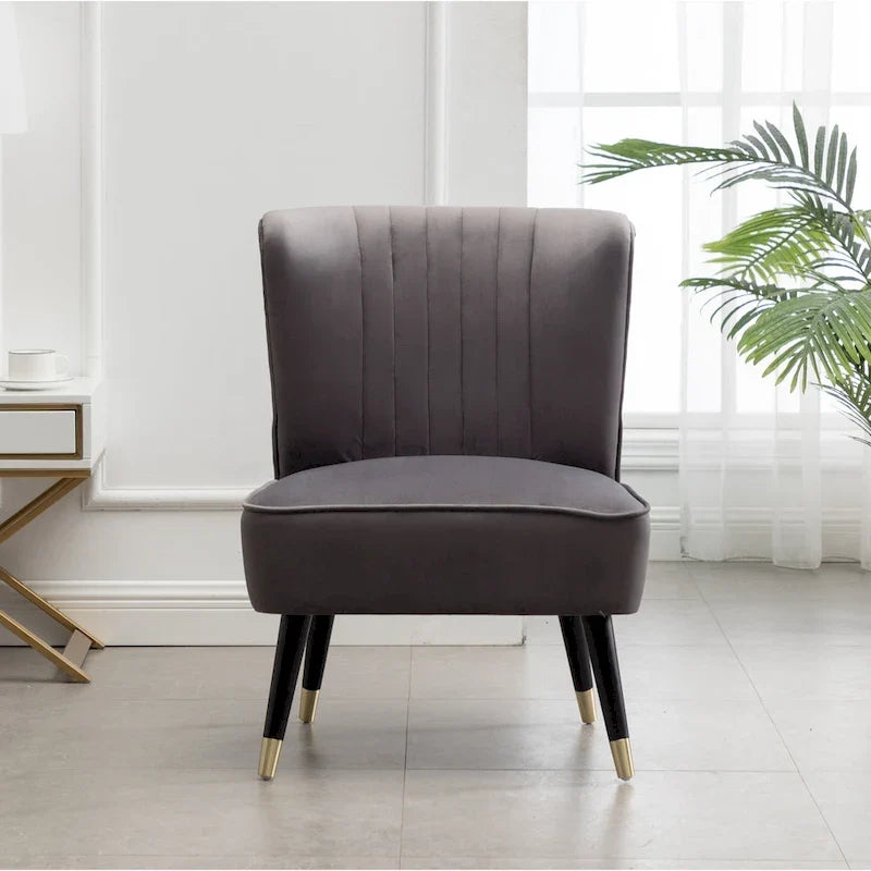 Gray 26 Polyester Accent Chair