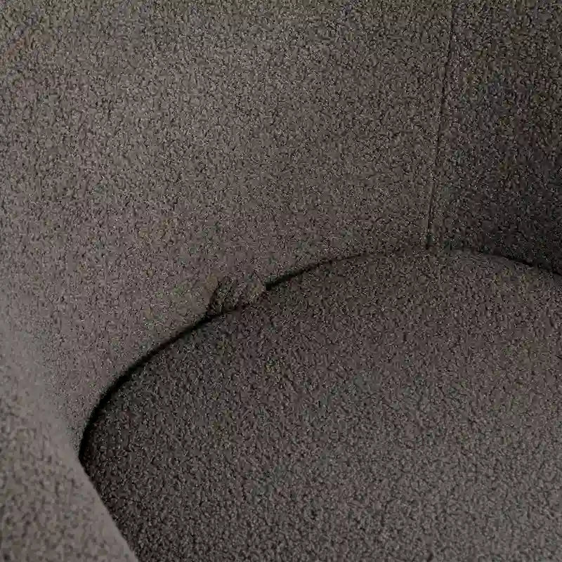 Grey 37.2 Swivel Barrel Chair with Storage