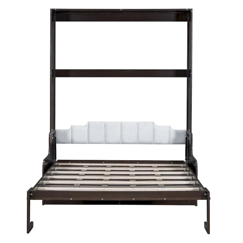 Lit escamotable multifonctionnel Queen Size moderne avec coussin