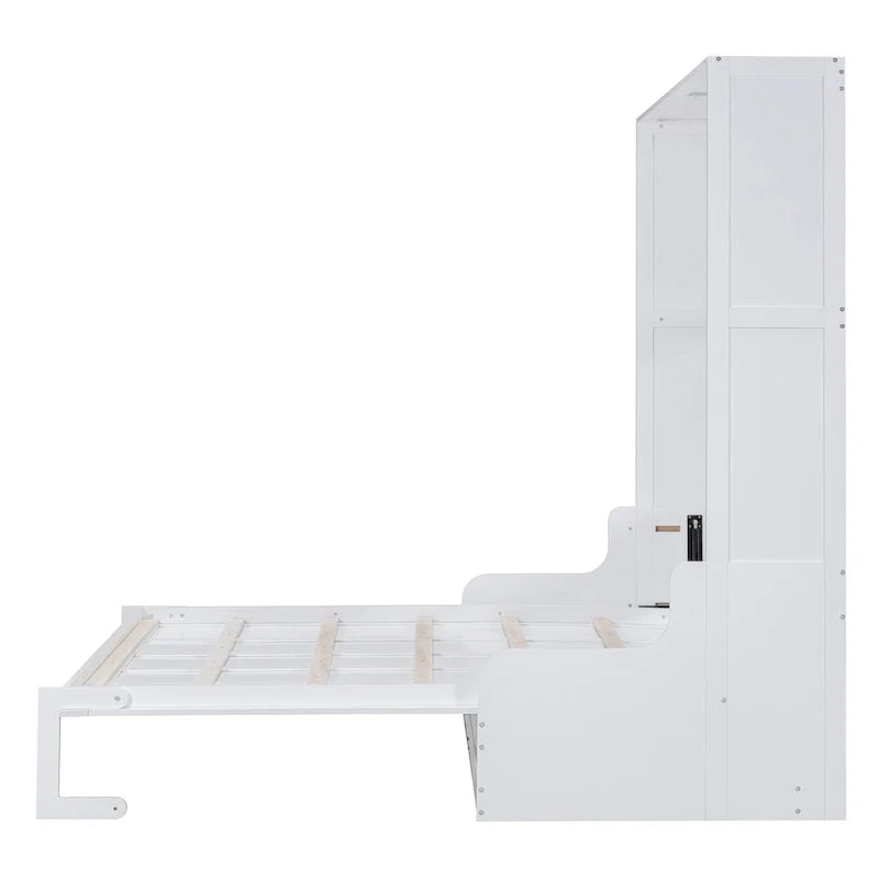 Lit escamotable multifonctionnel Queen Size moderne avec coussin
