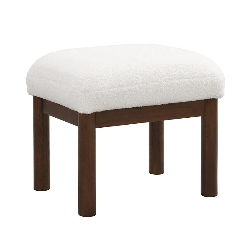 Mid-Century Accent Chair with Ottoman