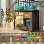 Supporto per acquario da 75-110 litri con prese di corrente e luce a LED