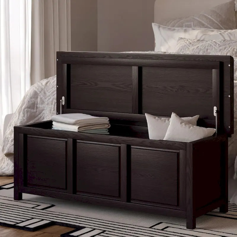 John Louis Home Solid Wood Open Top Storage Bench