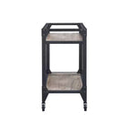 Carrello bar in legno e metallo con ruote 79 cm A x 81 cm P x 41 cm L