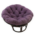 Sedia Papasan in rattan da 42 pollici con cuscino in twill
