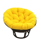 Sedia Papasan in rattan da 42 pollici con cuscino in twill