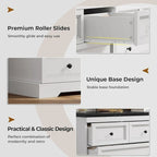 Cassettiera a 10 cassetti, Cassettiera grande in legno a 55 cassetti e comò