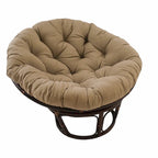 Sedia Papasan in rattan da 42 pollici con cuscino in twill