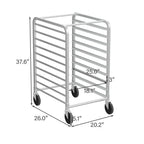 Carrello da Forno a 10/20 Ripiani in Acciaio Inossidabile per Teglie da Forno