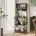Scaffale da cucina per fornaio da 60 pollici con credenza 8 ganci laterali